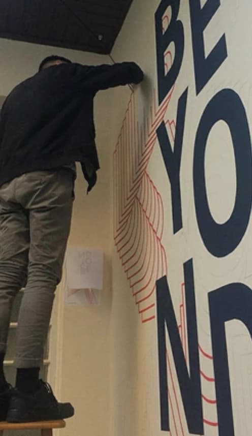 Painting the BEYOND mural