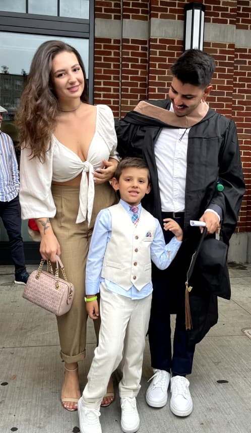 Family at graduation day