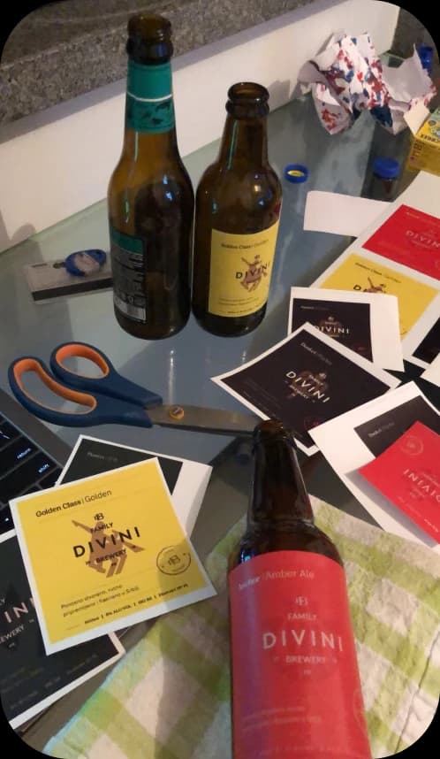 Divini Brewery label design
