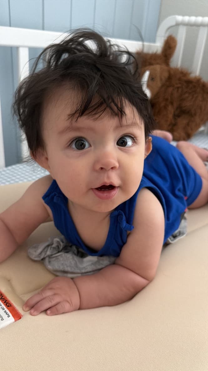 Baby in blue