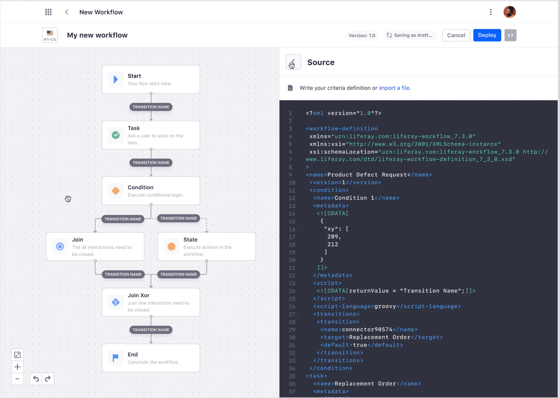 Liferay Workflow Builder — image 0